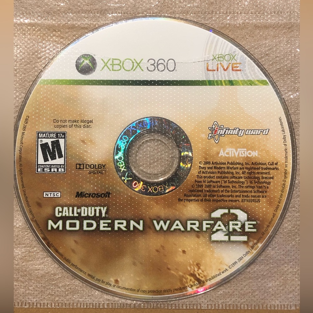 3/$40 Call of Duty: Modern Warfare 2 - Xbox 360 - Disc Only